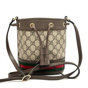 Gucci Supreme Ophidia bucket GG bag drawstring brown
